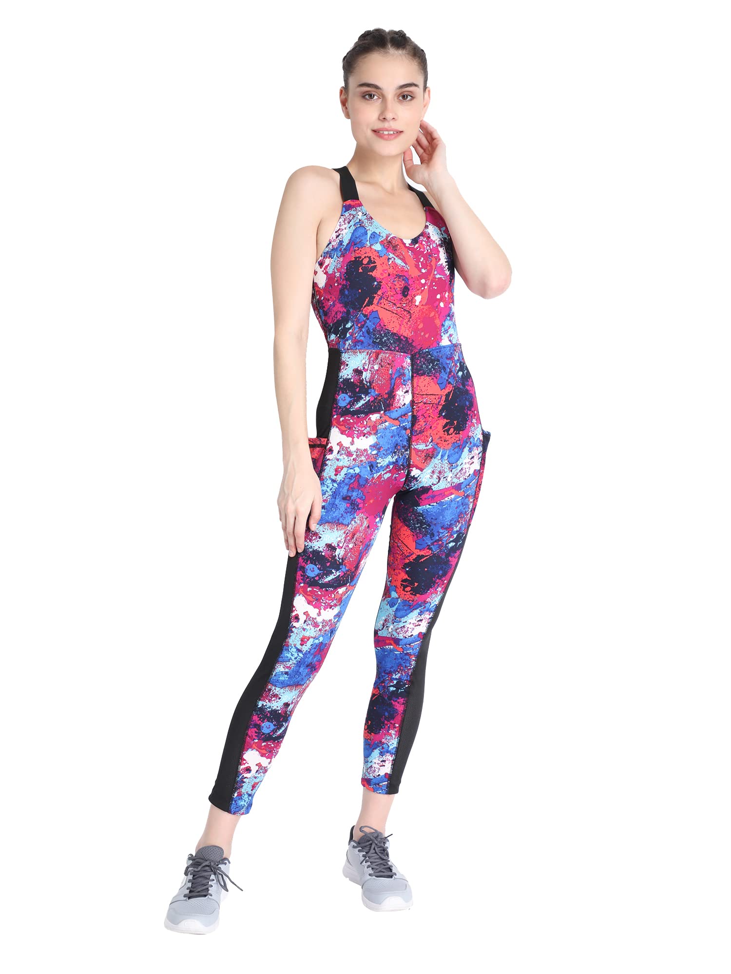 chkokko Women Sports Racerback Yoga Jumpsuit-picture-50
