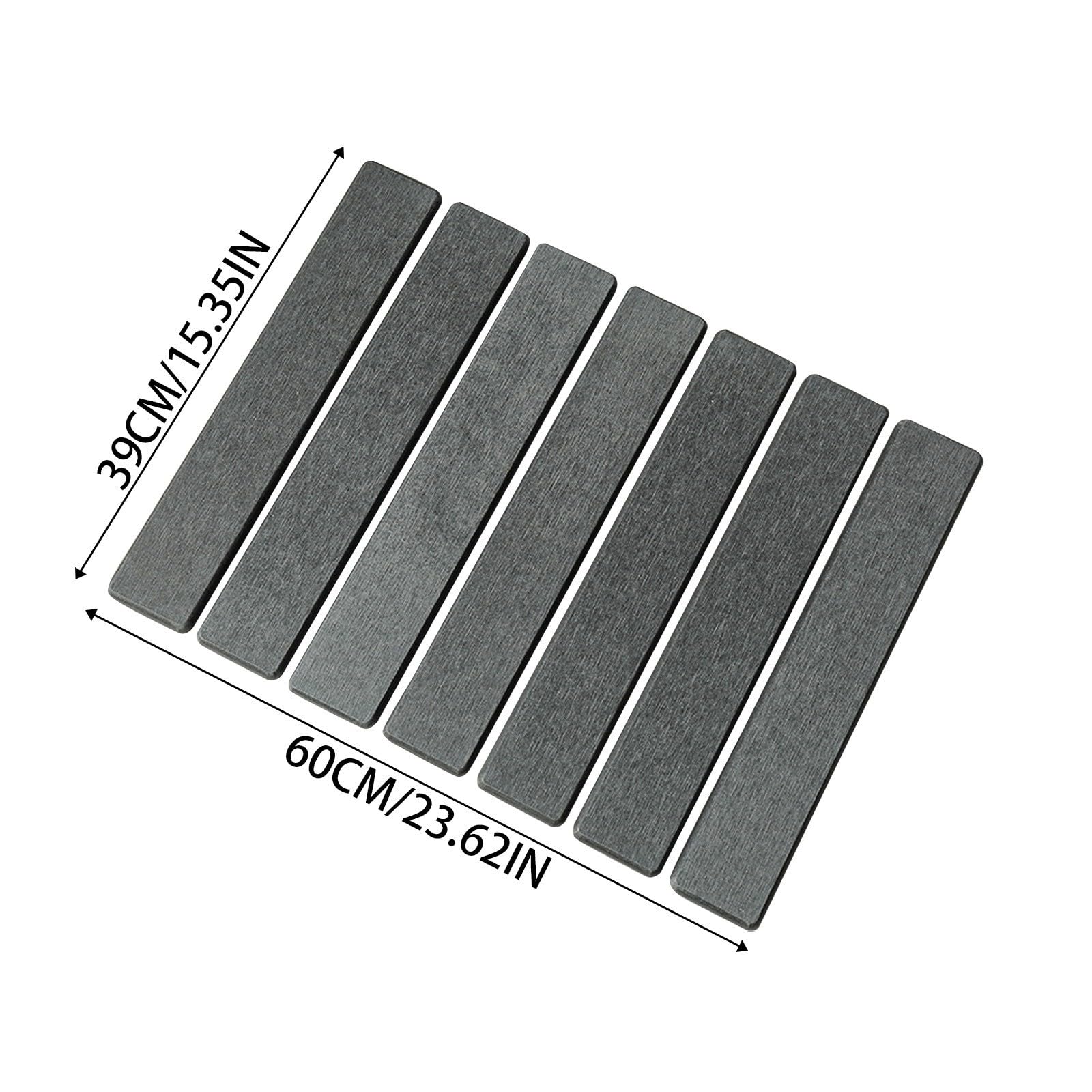 Escurridor de platos de tierra de diatomeas, tapete de secado de vajilla, plegable, tapete de drenaje de platos, cocina, baño, multifuncional, absorbente, pequeño escurridor (A, 39 x 60 cm)