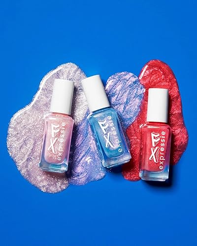 Miniatura 8 de essie Expressie FX Filter - Esmalte de uñas vegano de secado rápido, capa superior azul escarchado, escarcha inmaterial, 0.33 onzas líquidas