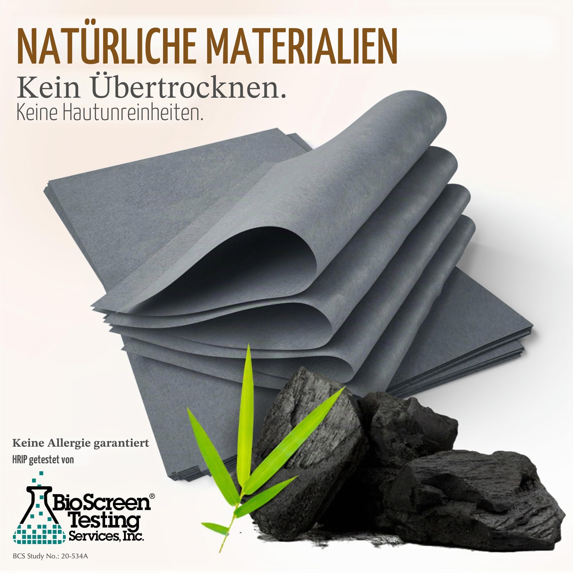Natürliche Öllöschblätter für Gesicht mit Bambuskohle – 25% größer – 3 Stück/300 Make-up-freundliche ölabsorbierende Blätter für das Gesicht – einfache Dosierung von Löschpapieren