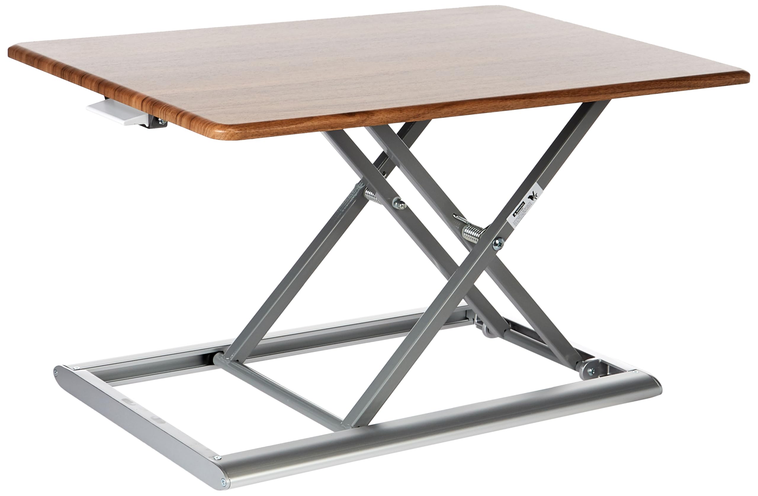 Ibama Computer Work Station Adjustable Vertical Desk Converter, Tabletop Sit Stand Up Desk Riser 20×30 Inch Workstation Area Brown, Wood, Supdesk Wood02