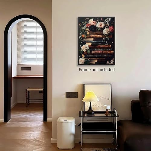 Miniatura 5 de Pósteres de lienzo de libro de Academia oscura, arte de pared floral botánico Moody botánico, pintura al óleo estética victoriana antigua para