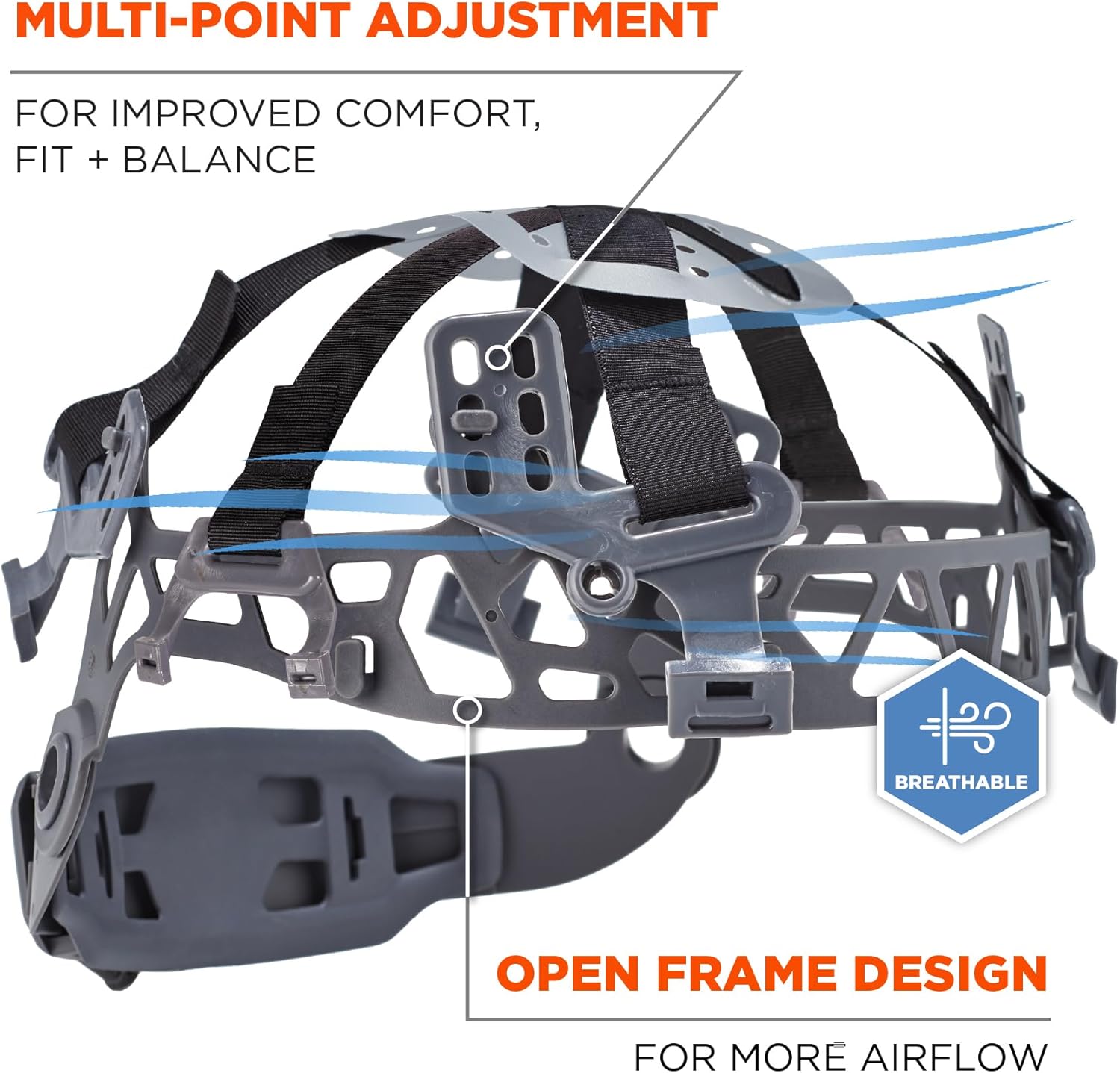 Ergodyne Skullerz 8976LED Type 2 Safety Helmet with LED Light, Class E, Type II Hard Hat
