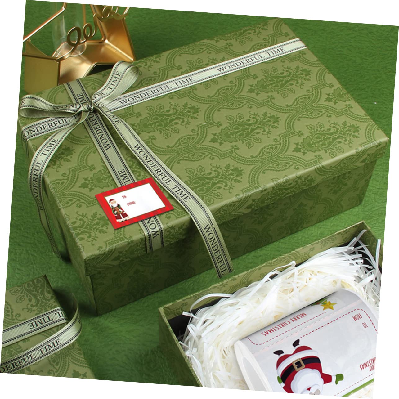 STOBOK 6rotoli Adesivi Natalizi Autoadesivi Per Confezioni Etichette Decorative Per e Decorazioni Stickers Per Espressioni Festive
