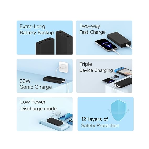 mi powerbank side view design