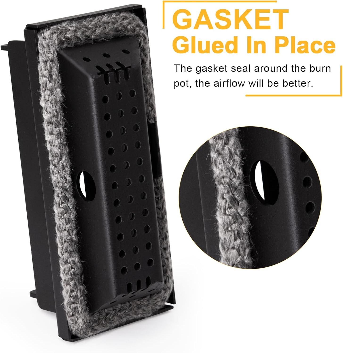 Adviace Burn Pot 891994 for US Stove Bay Front 5660 5660E 5560, Ashley 5660 AP5660L AP5660 Pellet Stoves, Pellet Stove Parts for US Stove 5660 & Ashley 5660 Burn Pot
