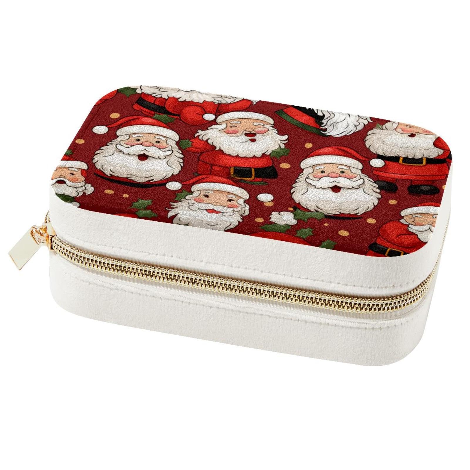 Boîte à bijoux de voyage cadeau demoiselle d'honneur motif Noël