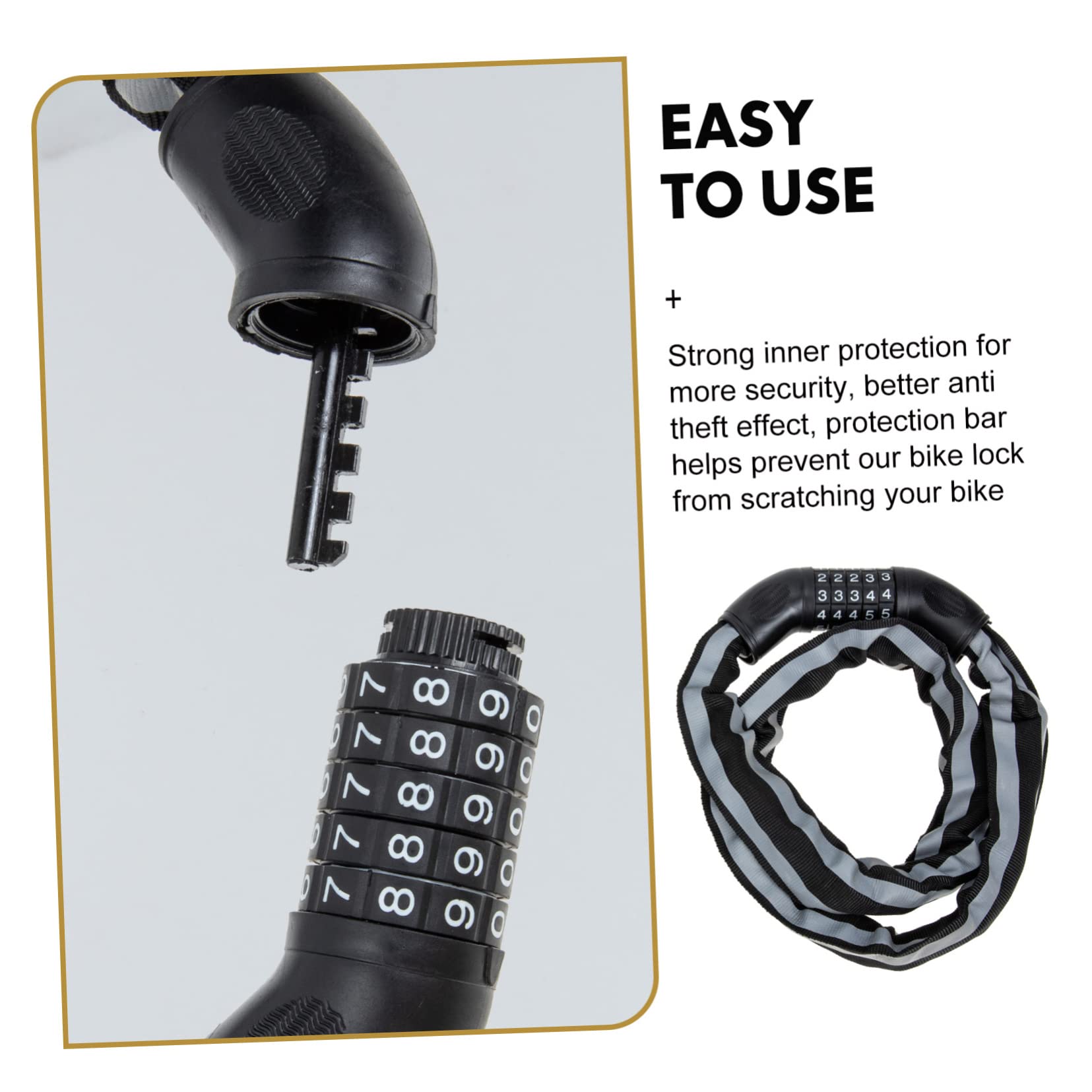 Abaodam Alloy Anti-Theft Lock Door Chain Latch Bike Chain Scratch-Proof Hotel Security