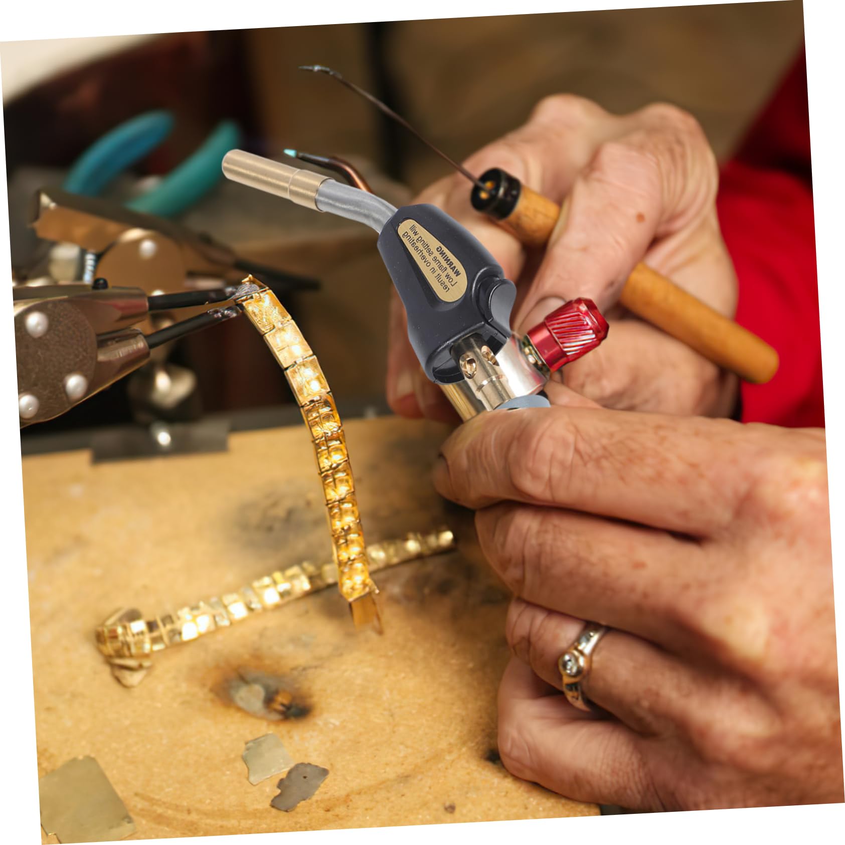 COLLBATH Propane Torch Kit for Welding Refrigeration Heating 1.5m Hose Gas Welding Torch for Professional Use