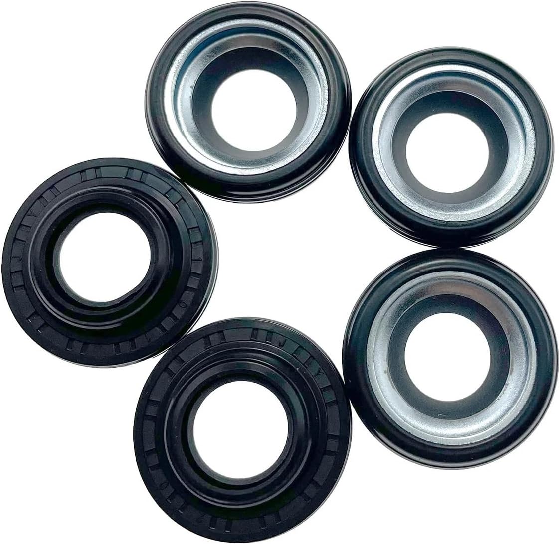 20PCS Automotive Air Conditioning Compressor Shaft Seal Gasket Stamp Oil Seal Compatible For Daewoo V5 V7 SD508 Repair Parts(20 PCS)