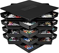 Vista 1 de 8 bandejas de clasificación para rompecabezas, caben hasta 2000 piezas, accesorios de 8 x 8 pulgadas, bandejas apilables, regalo para rompecabezas