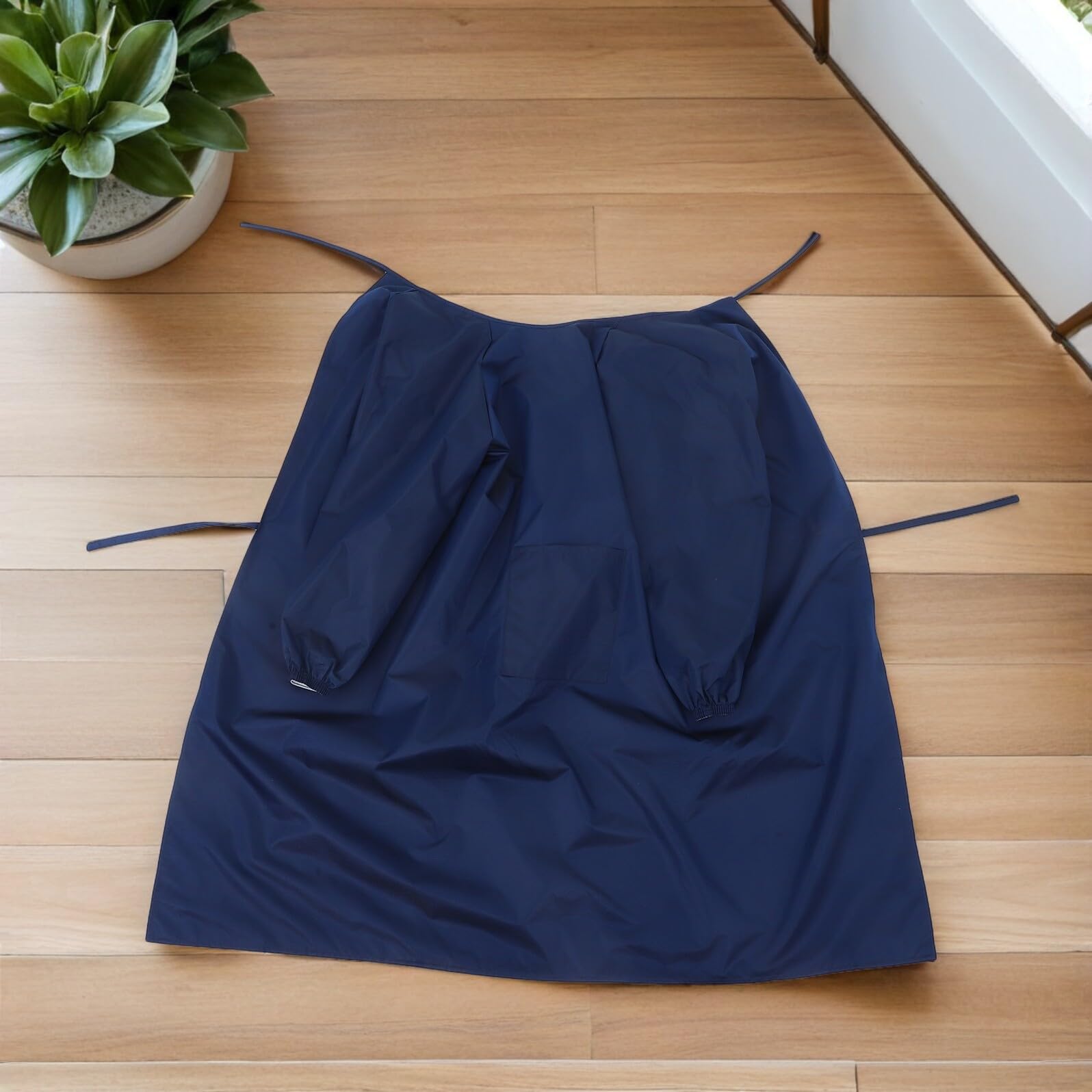 2 Piezas Delantal de Cocina y Taller Manga Larga Ajustable Resistente Aceites para Jardinería Pintura Limpieza y Barbacoa Diseño Reversible para Hombre y Mujer