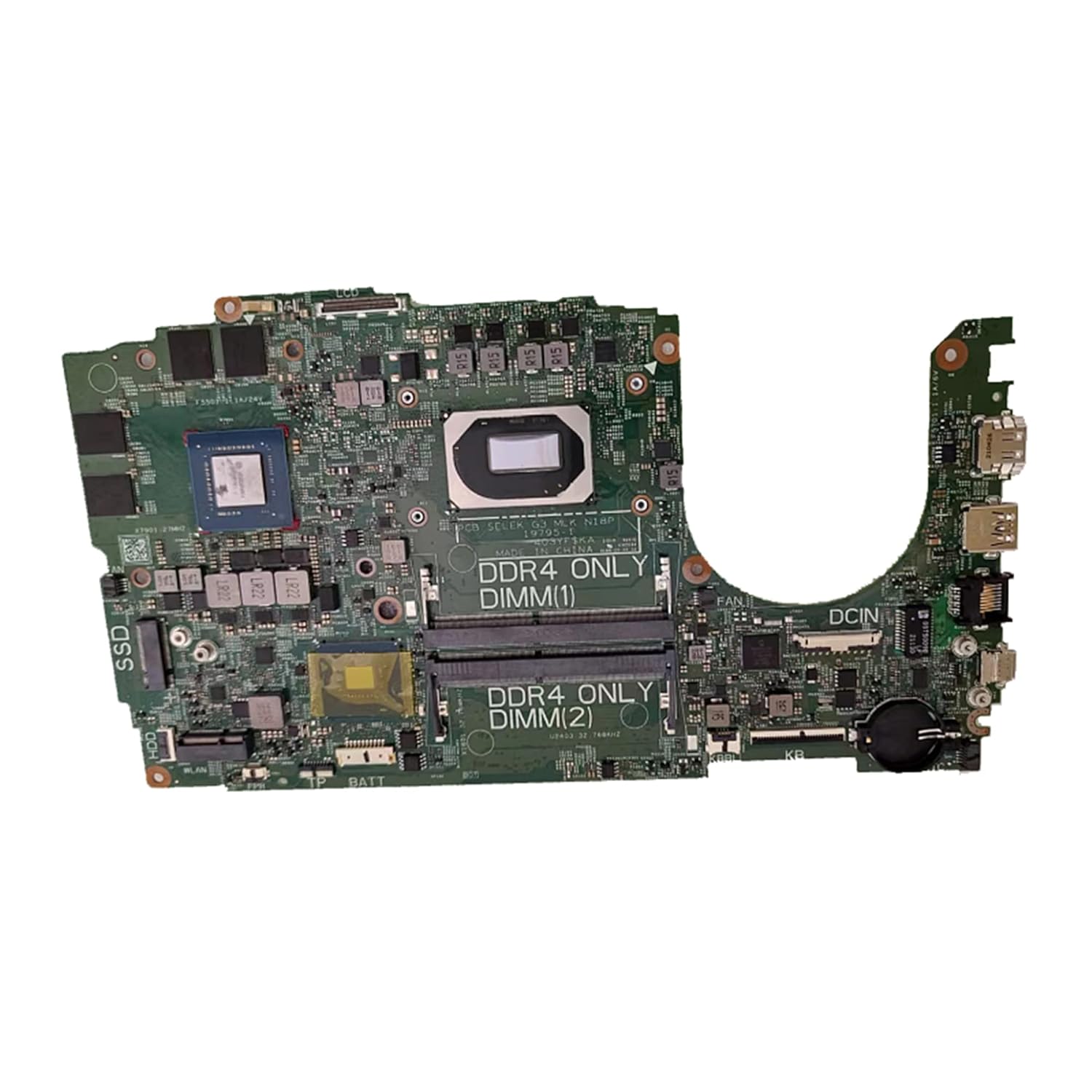 LTPRPTS Replacement Laptop Motherboard System Board CPU Mainboard for Dell G3 3500 SRH8Q i7-10750H 19795-1 RTX1650TI 0D1G65 D1G65 CN-0D1G65 OK