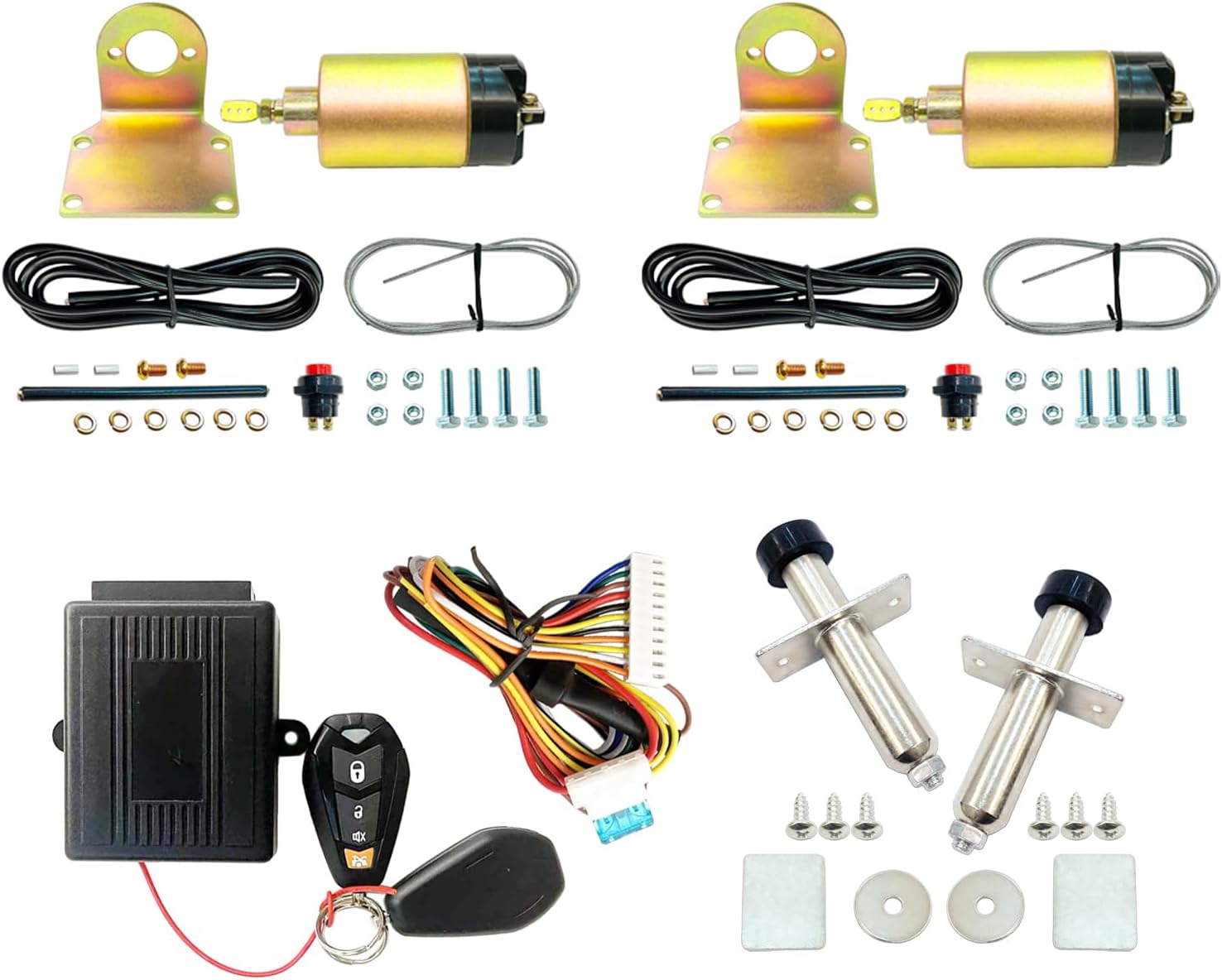 LLANNDER Two Doors 85LB Shaved Door Handle Kit With Door