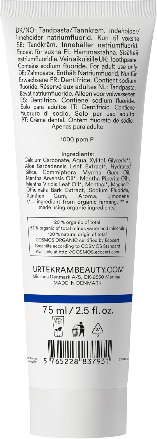 Organic Mint & Fluoride Toothpaste - 75ml image 2