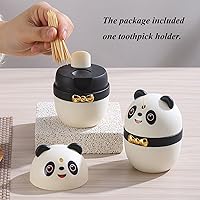 Vista 20 de Creative Toothpick Holder Toothpick Dispenser, Automatic Cute Bear Shape Toothpick Dispenser for Kitchen Restaurant Hotel, Thickened Novelty