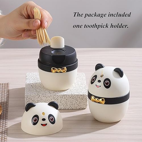 Vista 20 de Creative Toothpick Holder Toothpick Dispenser, Automatic Cute Bear Shape Toothpick Dispenser for Kitchen Restaurant Hotel, Thickened Novelty