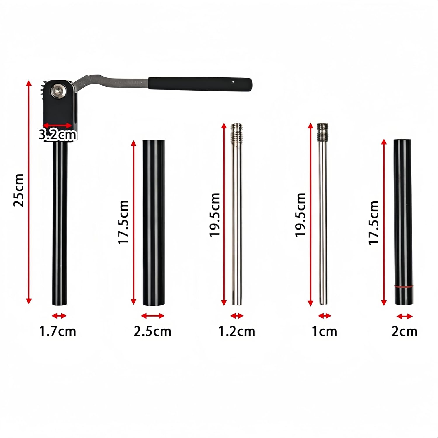 Dirt Bike Tire Changing Tools Fits for Motocross and Enduro, Compact Dirt Bike Tire Changer, Motorcycle Tires Changer Changing Kit for 16" to 21" Wheels, with 15/17/20/25mm Axles