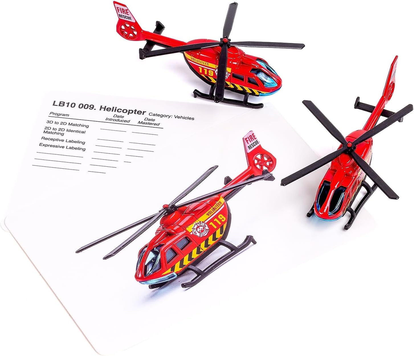 Stages Learning Language Builder 3D-2D Vehicles Matching Kit for Autism Education & Aba Therapy, Multi (SLM010)