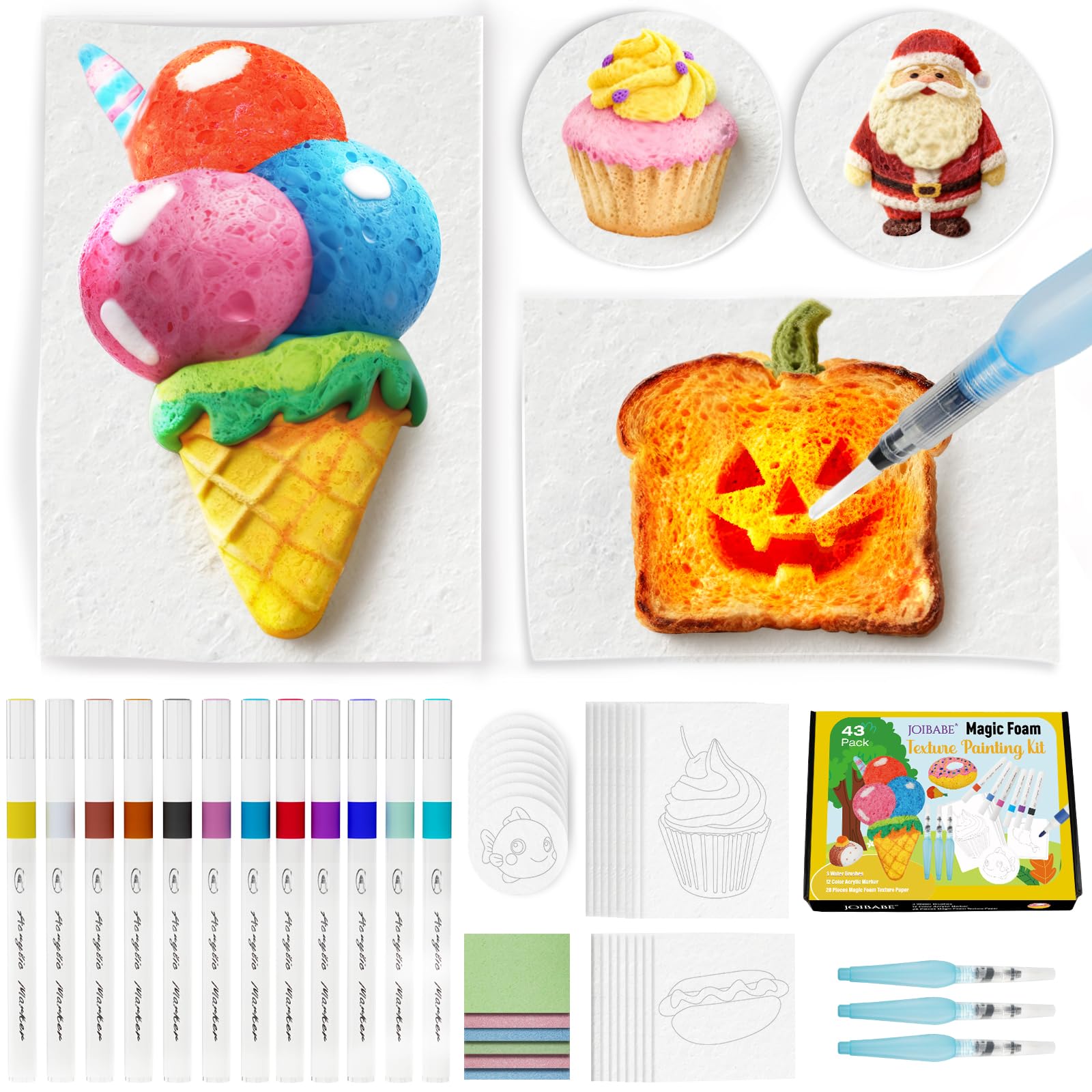 joibabe Magic Foam Texture Painting Kit