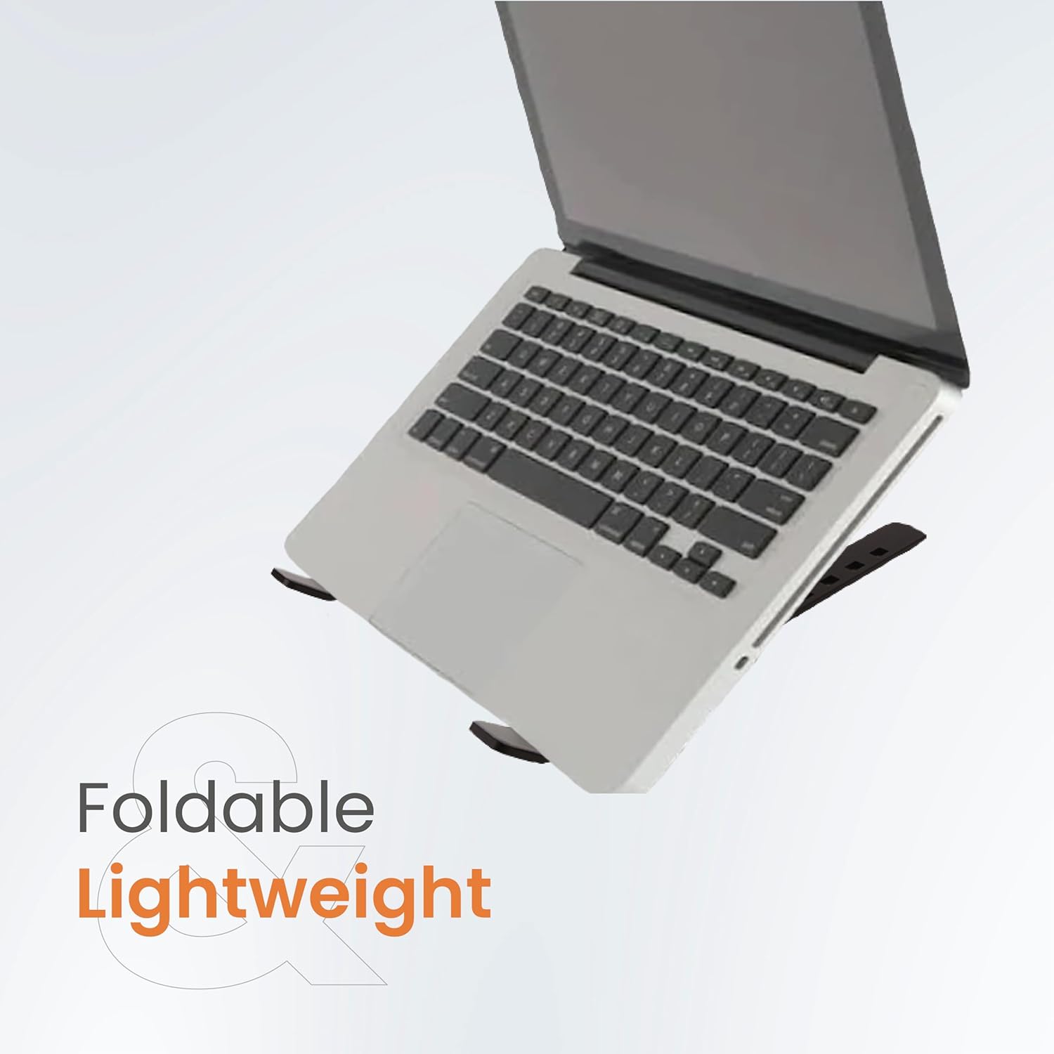 JUST CORSECA Solitude X12 Ergonomic Laptop Stand | Foldable & Portable Design | Promotes Better Posture | Compatible with All Laptops | with Fabric Pouch & Premium Packaging (Black) 11 71luldo4ClL. SL1500