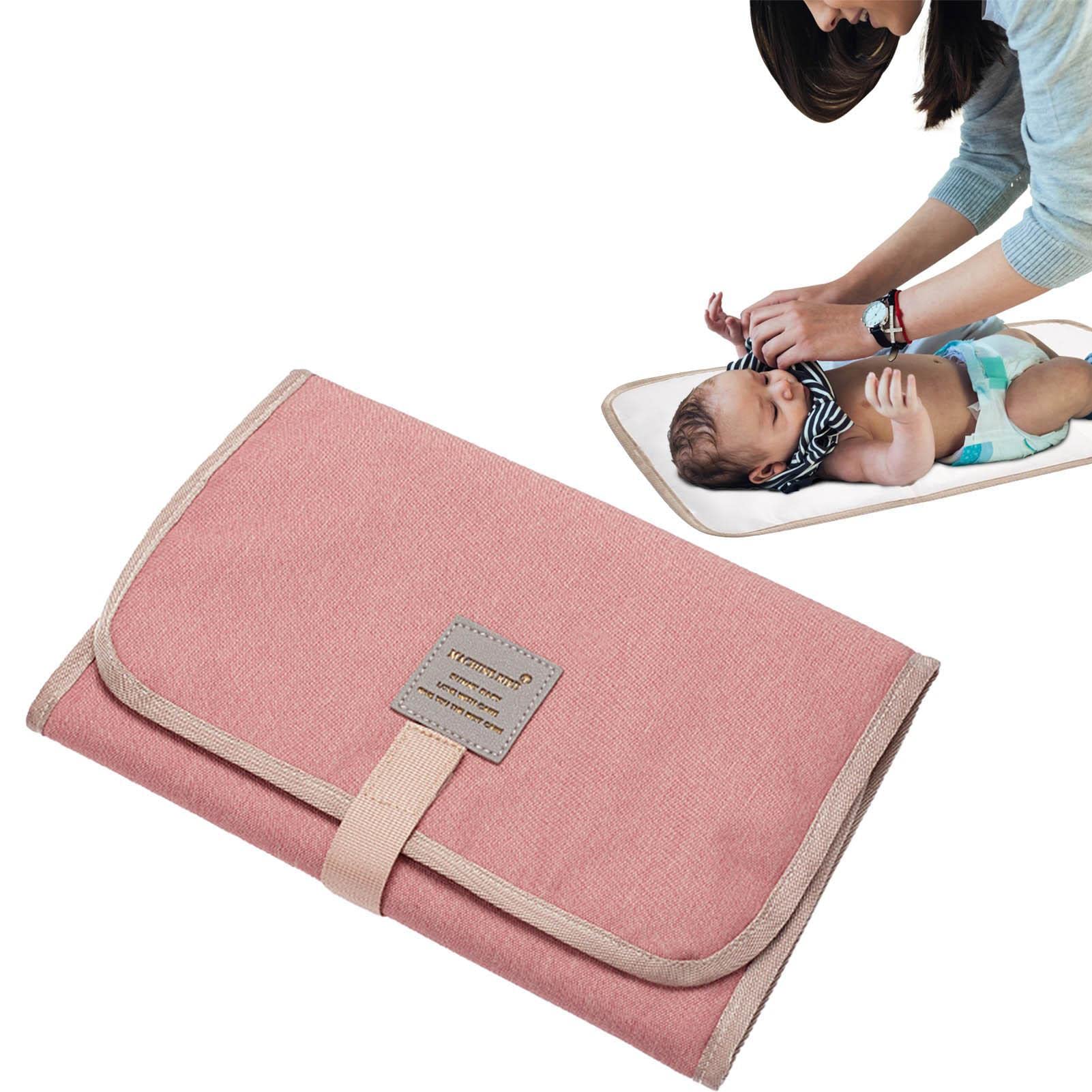 Honhoha Folding Changing Pad, Diaper Pad, Waterproof, Foldable, Comfortable Changing Mat - Kids Accessories with Stickers for Outings, Travel, Trips, Journeys