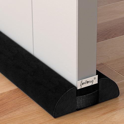 fowong Tope de Corriente de Aire para Debajo de la Puerta de 30" a 36" Ajustable, Tope de Corriente de Aire para la Parte Inferior de la Puerta,