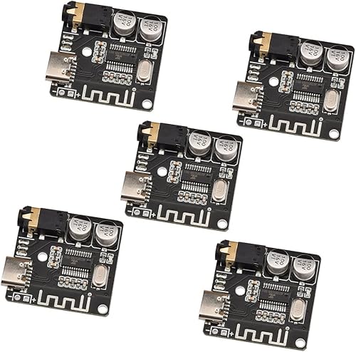 Aideepen - Módulo receptor de audio, amplificador de audio estéreo BT5.0 de 3.7 a 5 V, tablero de decodificador MP3, amplificador de audio para Aideepen - Módulo receptor de audio, amplificador de audio estéreo BT5.0 de 3.7 a 5 V, tablero de decodificador MP3, amplificador de audio para