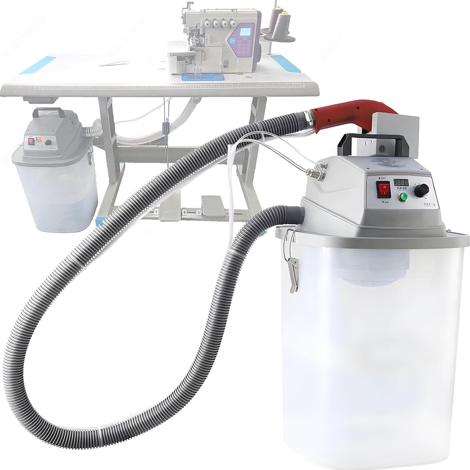 JXYQ Thread Trimming Machine, Electric Brushless Thread Trimmer with 30L Storage, Smart Garment Factory Tool, Stepless Speed Regulation, 28000 RPM