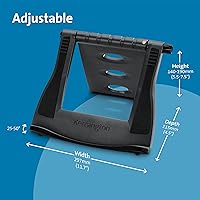 Vista 5 de Kensington Easy Riser - Soporte ergonómico portátil de refrigeración para laptop (12"-17") para laptops, Chromebooks Macbooks y dispositivos Wacom