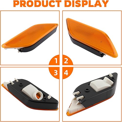 Miniatura 6 de Luz de posición lateral izquierda y derecha 2128200121 para Mercedes Benz E350 E550 E63 AMG 2010-2013 Luz de posición lateral delantera del lado del