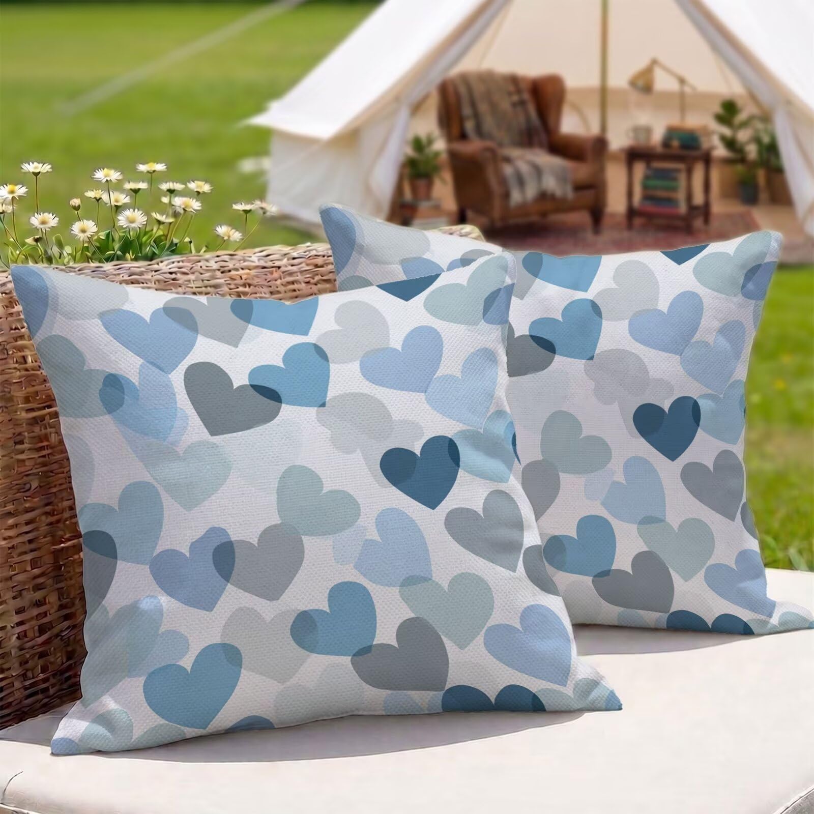 Housses coussin extérieur imperméables 60x60 protègent votre salon de jardin