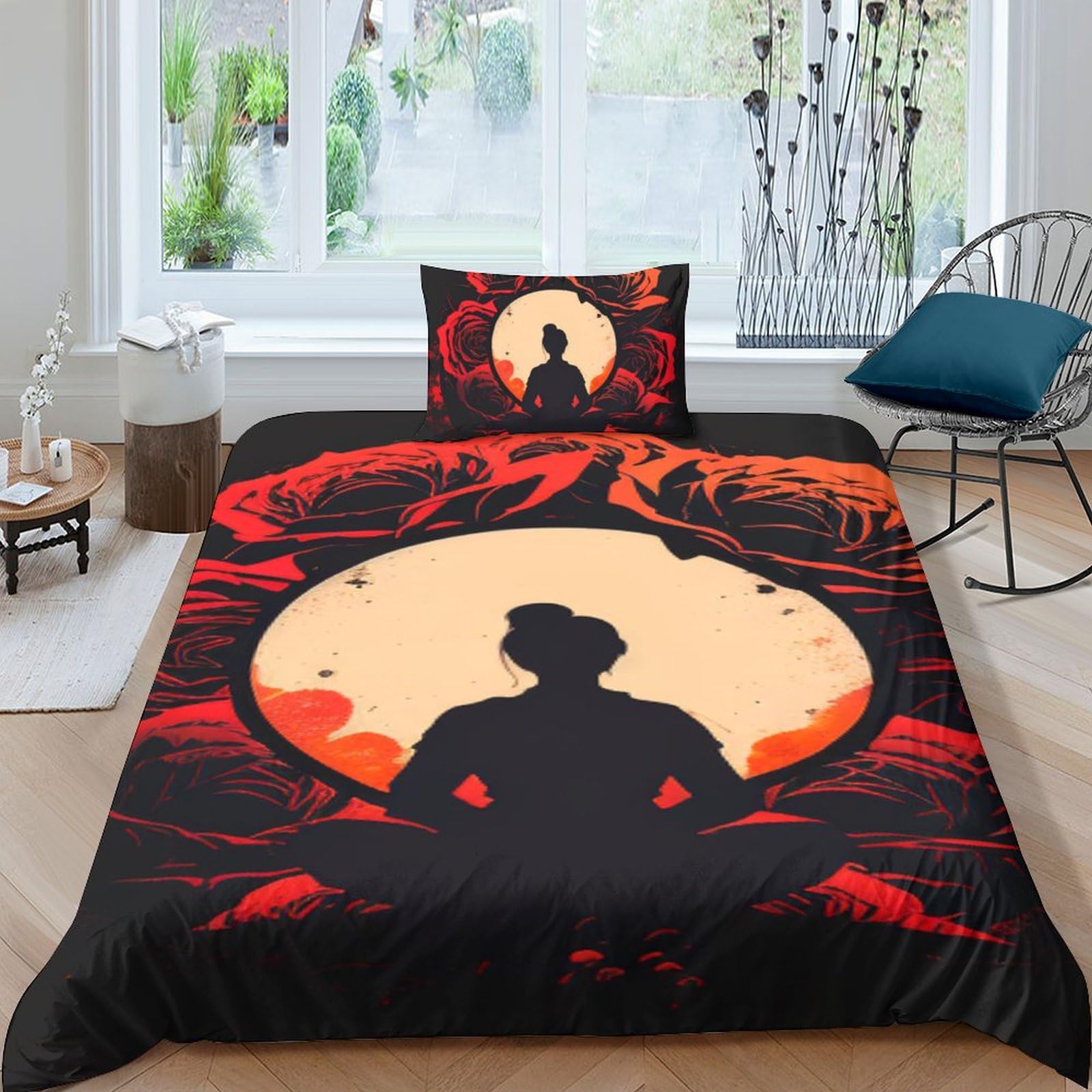 Housses de couette microfibre rose 3D lit simple enfant 135x200