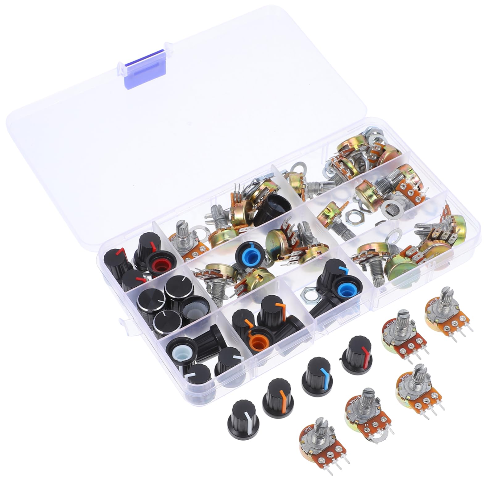 Kit de Potenciómetro B5k 10k 20k 50k 100k de 1 Juego