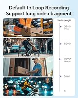 Vista 5 de BOBLOV Cámara corporal KJ23Pro 4K, cámara corporal de 128 GB con visión nocturna, batería de 4000 mAh para 15 horas de grabación continua, diseño