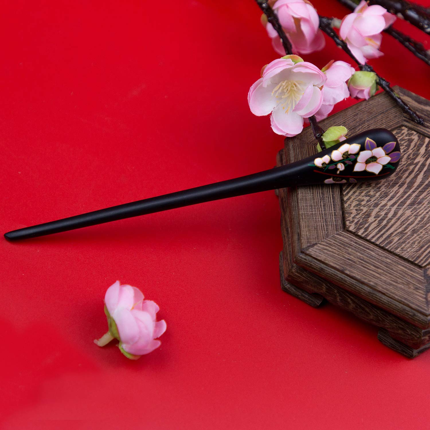 TAN MUJIANG 譚木匠 一本簪 木製 漆芸簪-馨香（黑）/ケース付き Amazon.co.jp: TAN MUJIANG 譚木匠 一本簪 木製 漆芸簪-馨香（黑