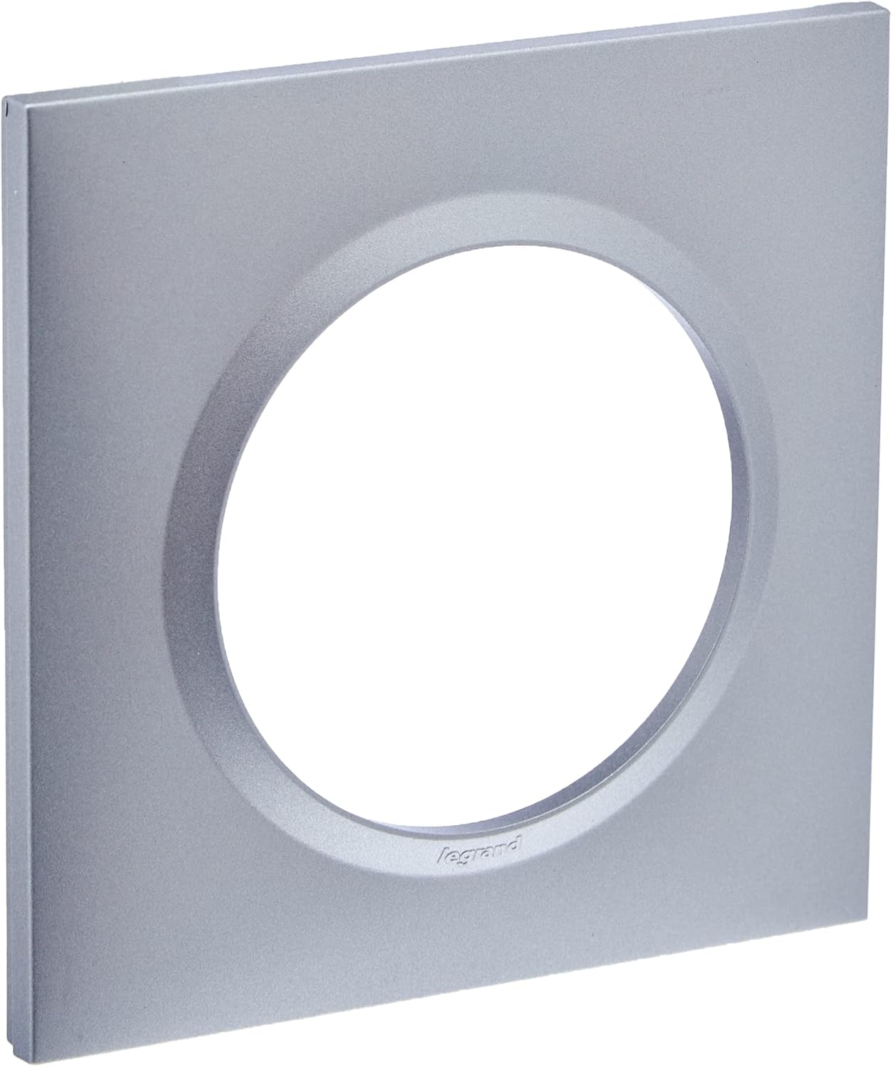 Legrand 600851 Square Dooxie Plate with 1 Post Aluminium Effect
