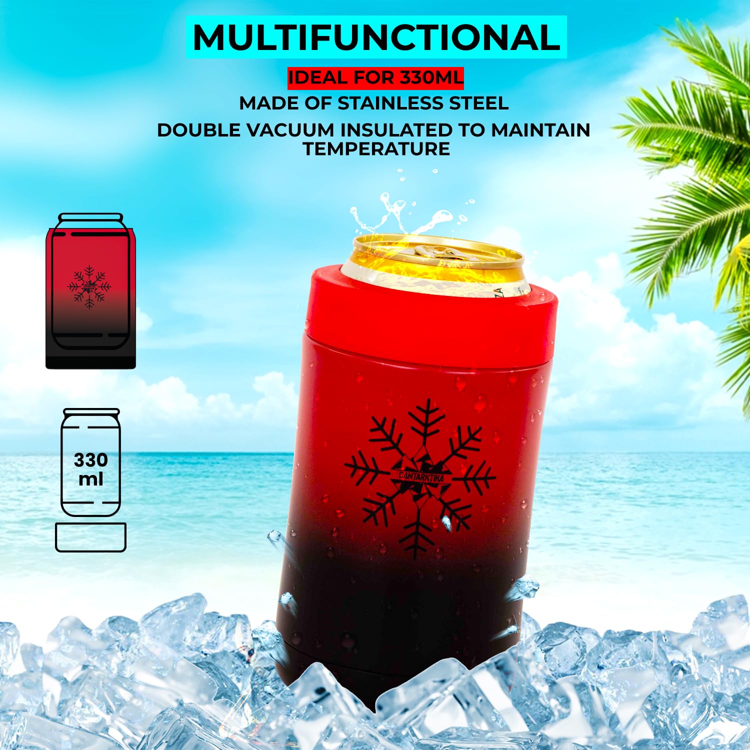 Maintain Froid Boissons Canette Refroidisseur De Canettes De Bière – 355 Ml – Refroidisseur De Refroidisseur Bouteille 355ml Maintain Froid Boissons Canette Refroidisseur De Canettes De Bière – 355 Ml – Refroidisseur De Refroidisseur Bouteille 355ml