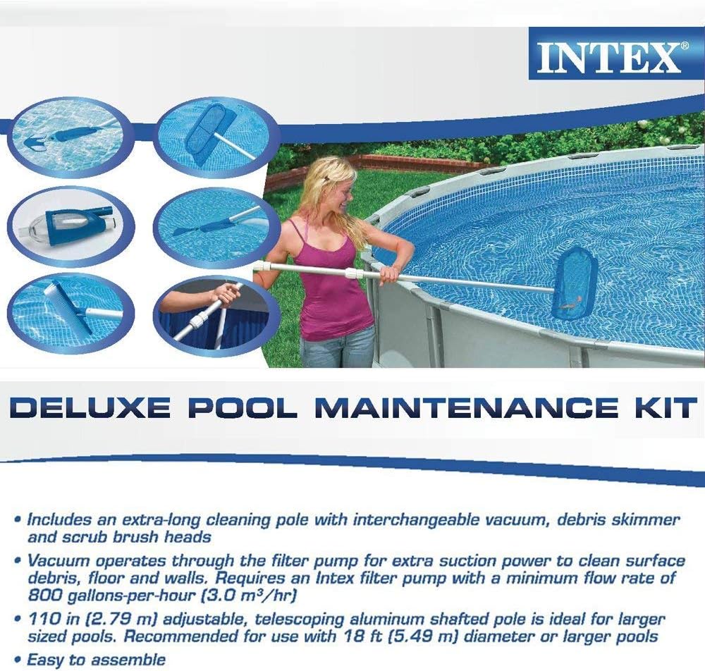 Intex Deluxe Pool Maintenance Kit, Blue, One Size