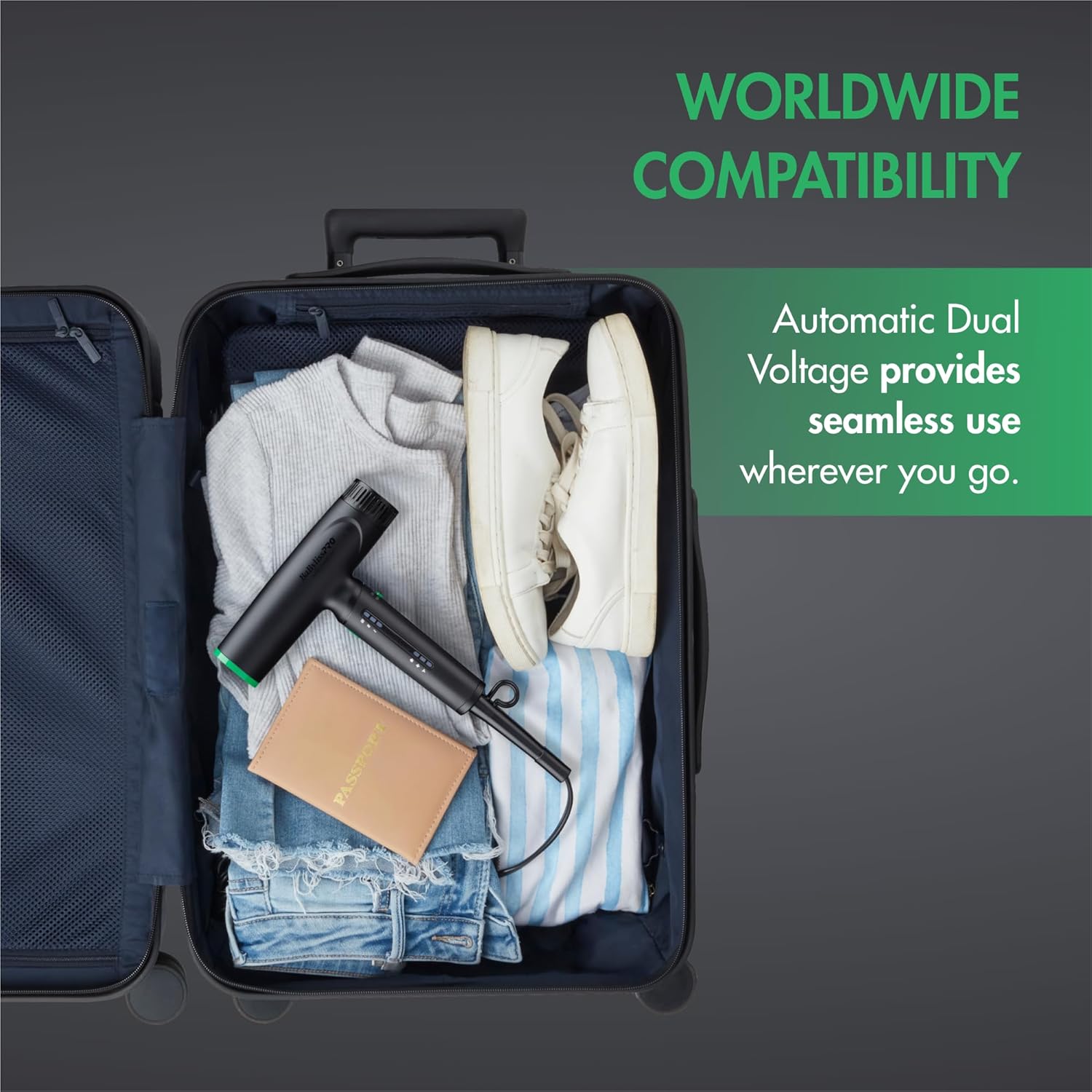 BaBylissPRO Nano Titanium Limited Edition Professional Nano Light Ionic Hair Dryer (Tomb45 Collection) - Image 2