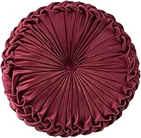 Vista 10 de HLOVME Cojín Decorativo Throw Pillow para Sofá de Calabaza 3D Redondo de Terciopelo para Sofá Cama Silla Suelo 15"X15", Púrpura Claro
