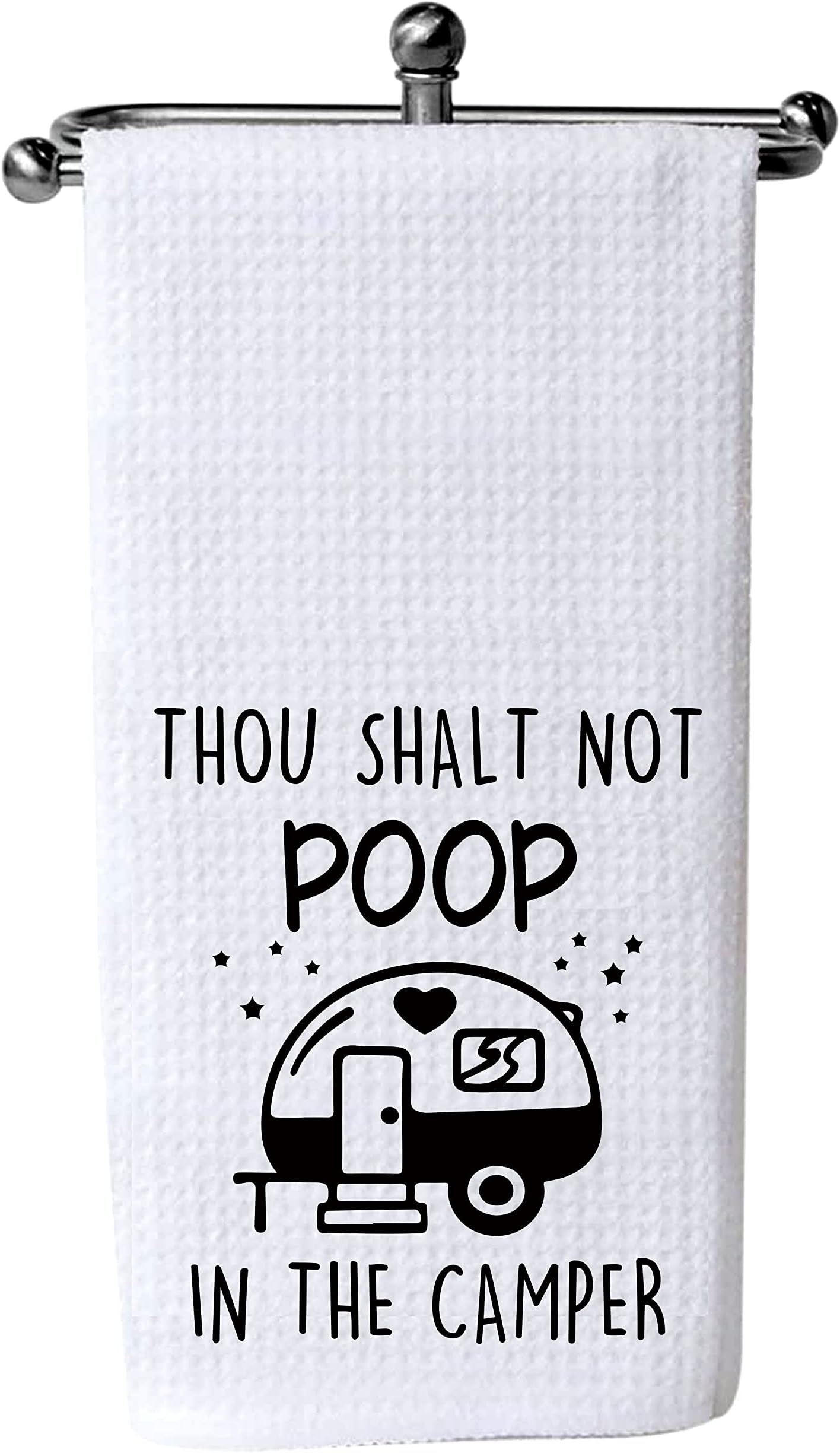 XIKAINUO Funny Camper Waffle Cotton Kitchen Towels Hand