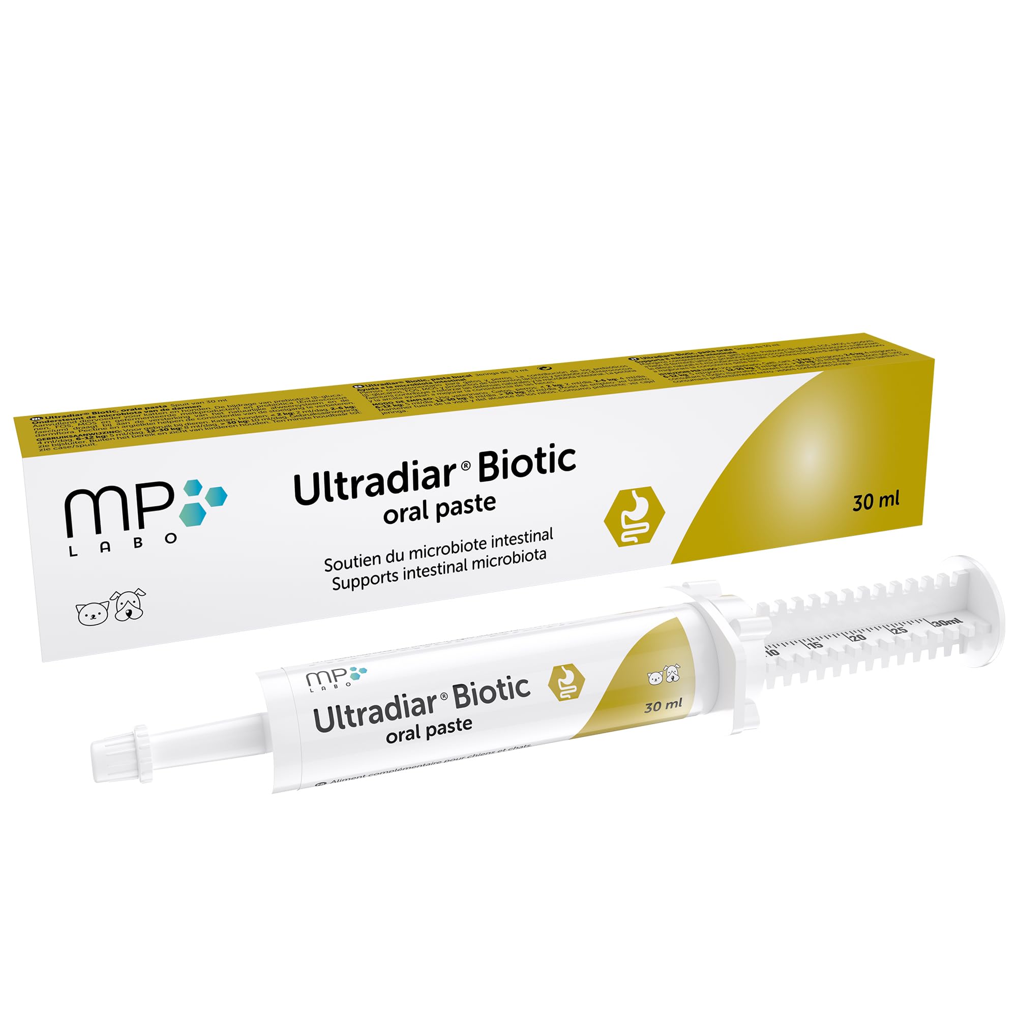 MP Labo Ultradiar Biotic Paste 30 ml for Dogs & Cats - Triple Biotic Formula - Complementary Feed