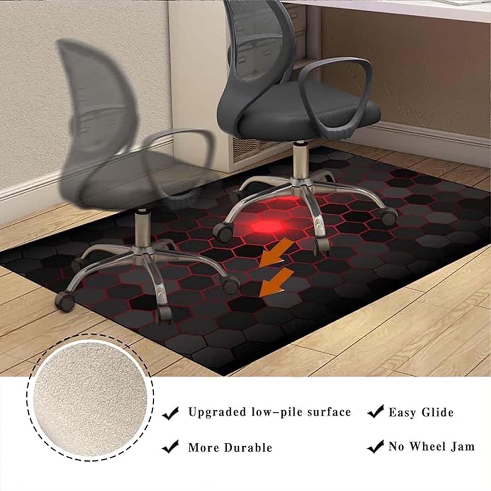 Tapis Sol Gaming Tkuhknag Tapis Chaise De Bureau Gaming, Tapis Pour Fauteuil Tapis Protection Sol Chaise Bureau