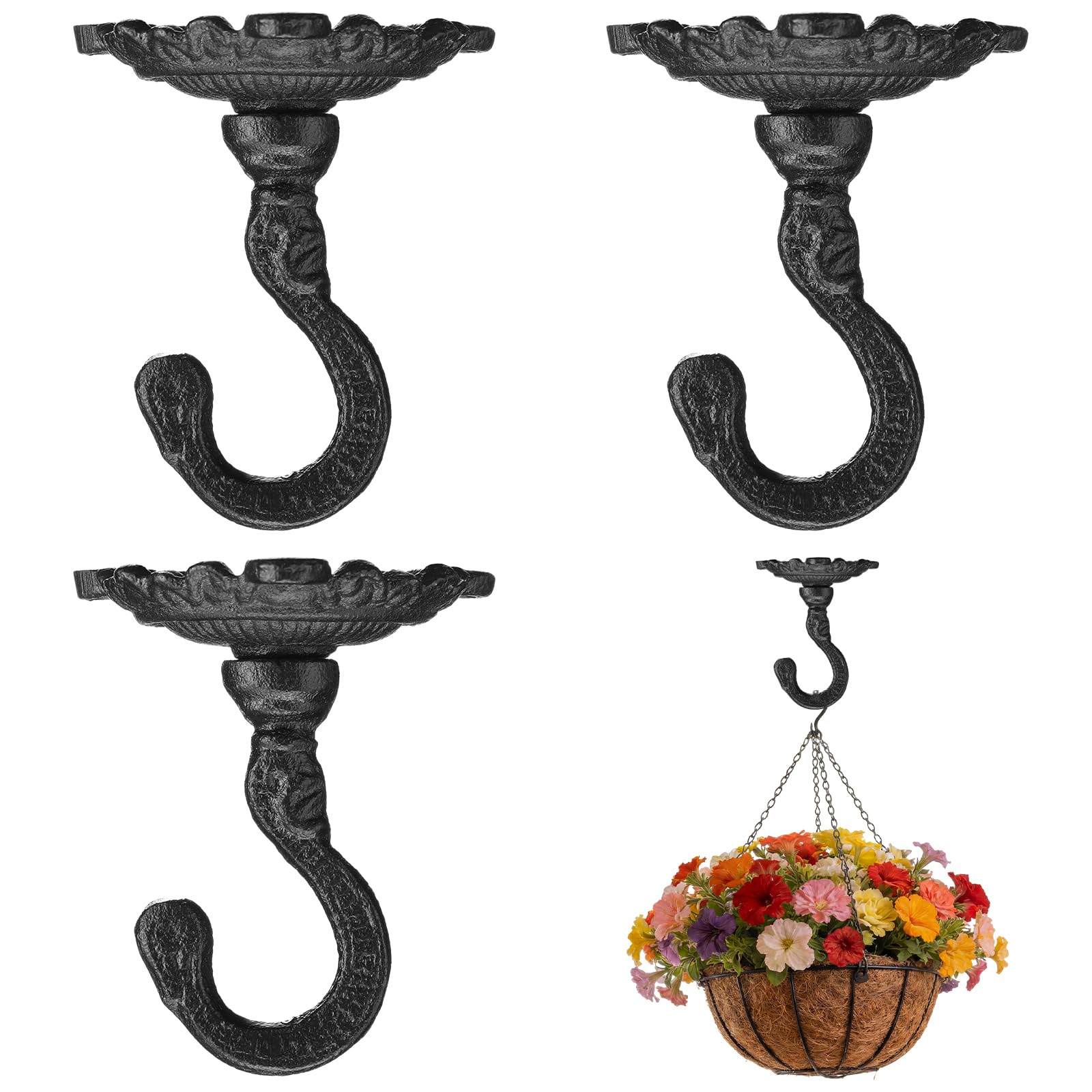 Photo 1 of Otoolling Heavy Duty Cast Iron Ceiling Hooks (3 Pack)