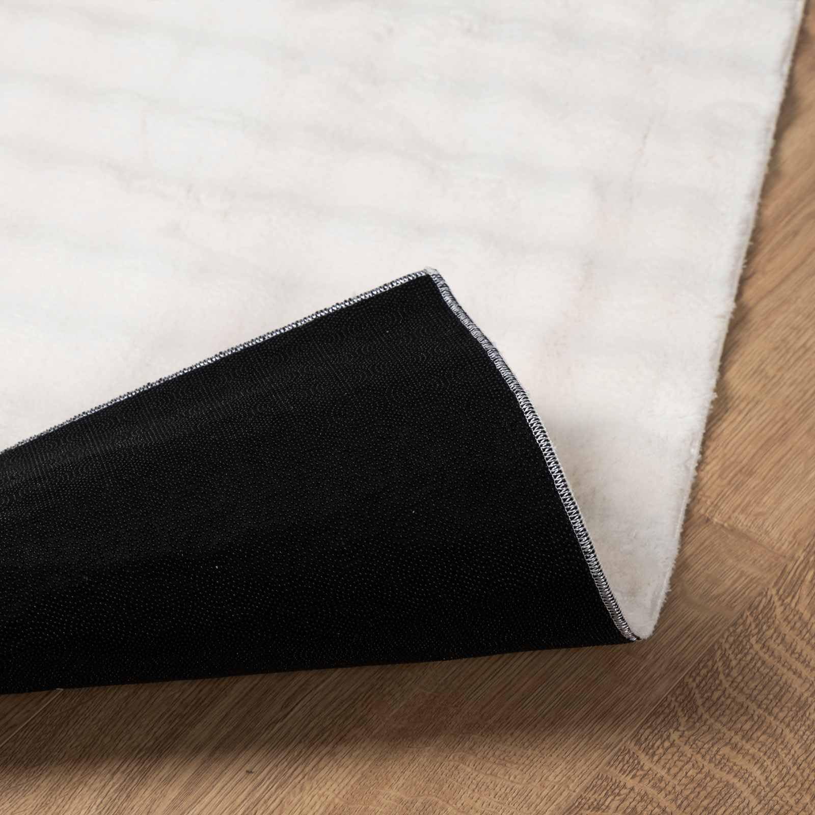 Tappeto Sirolo, 340 x 240 cm, in poliestere con pelo medio, fondo antiscivolo, per soggiorno, camera da letto, sala da pranzo e terrazza coperta, facile da pulire
