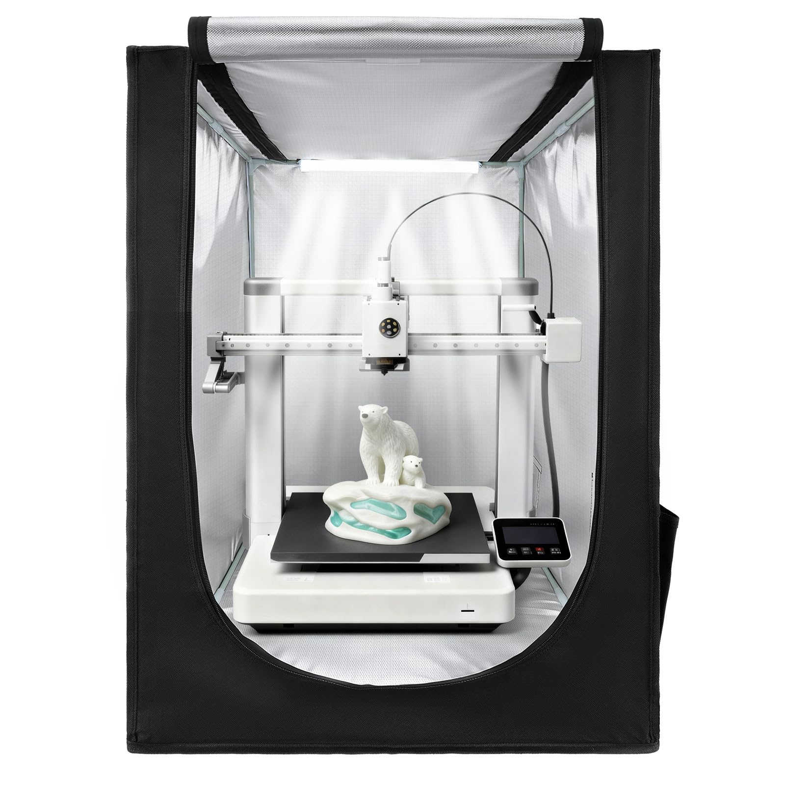 VEVOR 3D Printer Enclosure, Dustproof Waterproof Oxford Cloth 3D Printer Tent, Constant Temperature Protective Case with LED Lighting, Compatible with Creality/ELEGOO/Anycubic Multiple Popular Models-image-44