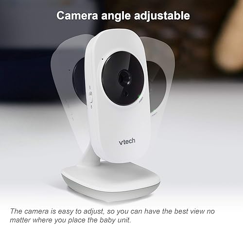 Miniatura 14 de VTech [Actualizado] Monitor de bebé VM350-2, pantalla de 5 pulgadas, 2 cámaras, rango de 1000 pies, visión nocturna, audio de 2 vías, canciones