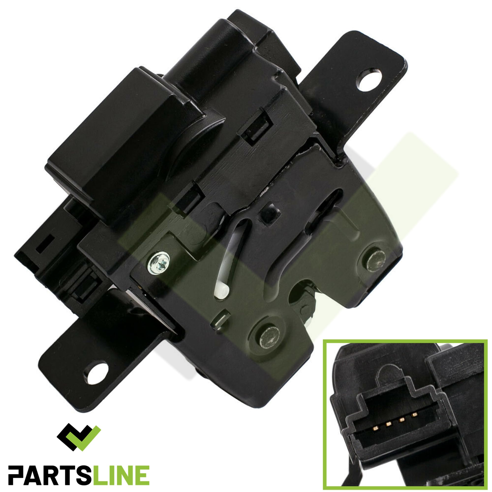Partsline Serrure Gâche de Coffre Hayon Électrique Complet compatible avec CLIO III MEGANE II MODUS SCENIC II - 8200076240 8200947699