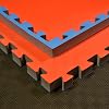 Martial Arts Mat Red/Blue - 100 x 100 x 4 cm - Interlocked Edges - Reversible Mat Training Mat - Judo Karate Ju-Jutsu Taekwondo